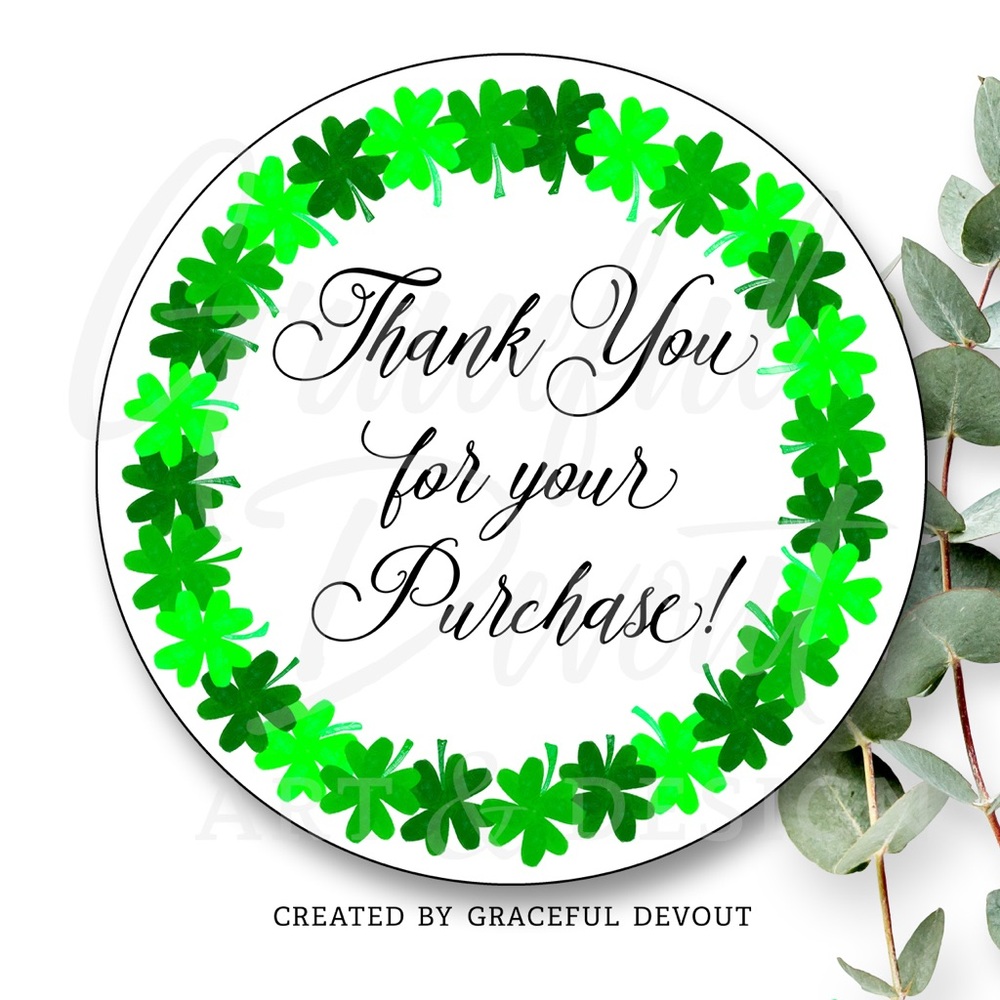 Thank You For Your Purchase! - 2" (inches) (48ct.) Stickers